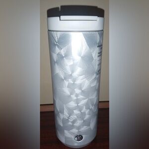 Starbucks 2021 Swirled Silver Hot Tumbler